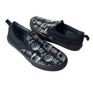 Star Wars Skechers Sneakers Canvas Comfort Casual Mens 10.5 Slip On Black Skater